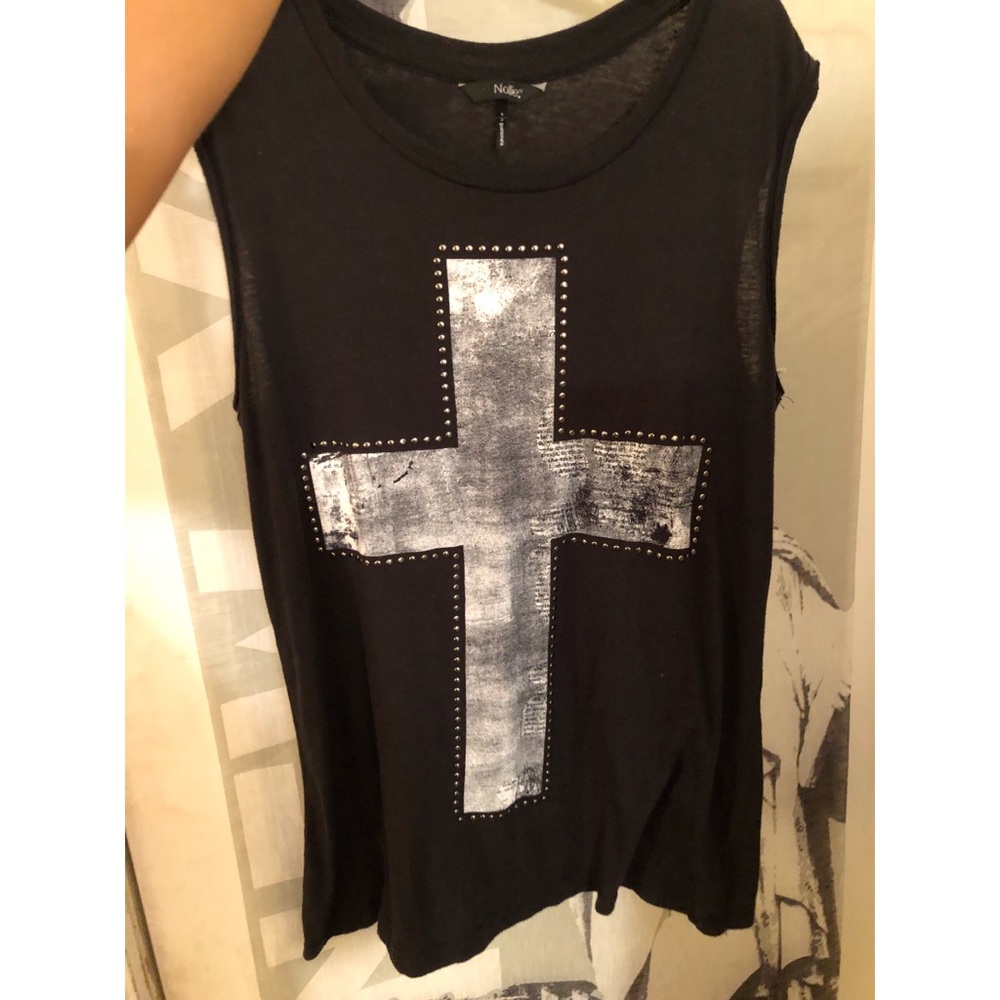 Black Cross Tank in size Large